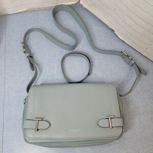 Le Tanneur Simone small bag w/ crossbody & shoulder straps light blue france des